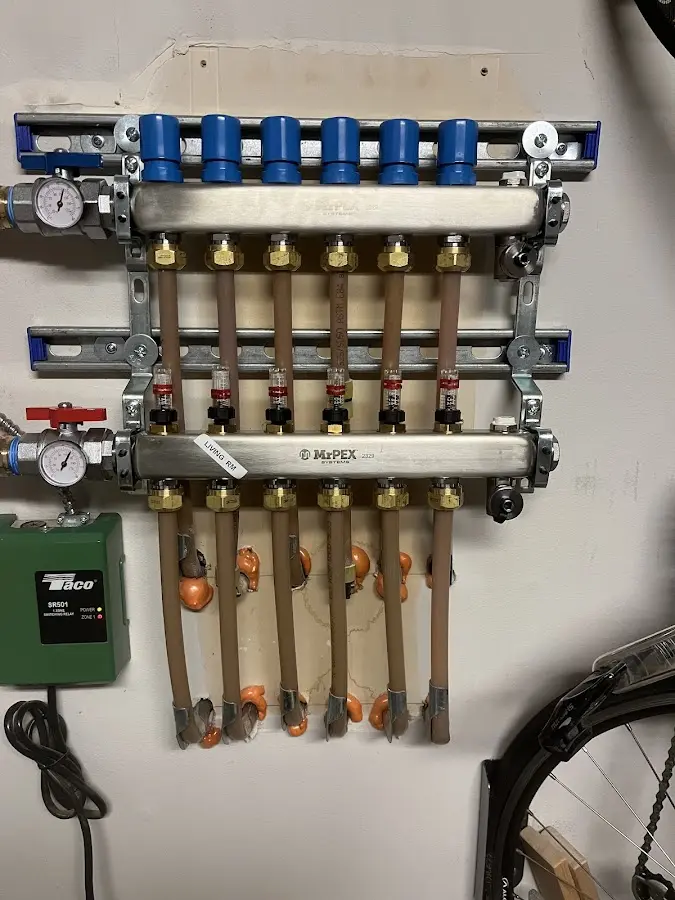 Plumber performing Gas Line Installation at a residential property in Golden Beach